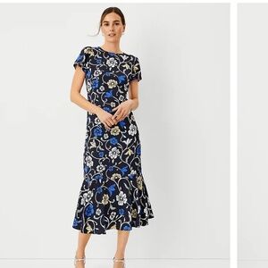 NWT Ann Taylor floral ruffle dress